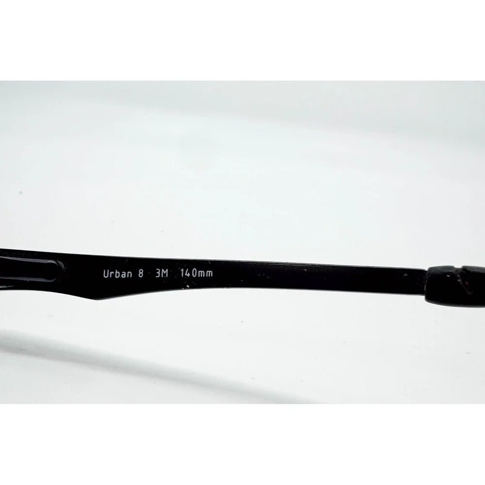 3M Urban 8 Safety Eyewear Mens Black Z87-2+ Rectangular Frames 55-18-140